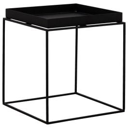 Jurga Steel Square Side Table Black