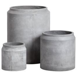 Tully 50x50cm Concrete Planter, Stone Wash Grey