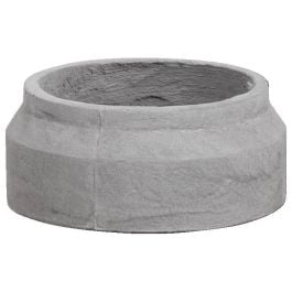 Tully 20x8.5cm Concrete Planter, Stone Grey