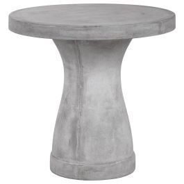 Wanda Concrete Round 80x75cm Table Stone Wash Grey