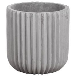 Allure 37x37cm Concrete Planter, Stone Grey