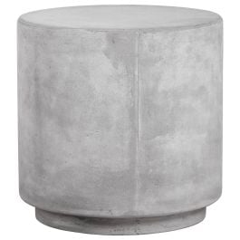 Geneva 50x50cm Concrete Side Table, Stone Grey