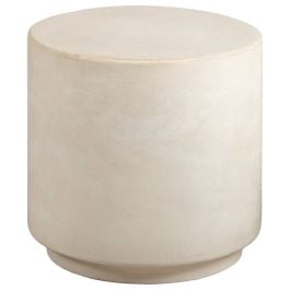 Geneva 50x50cm Concrete Side Table, Milky White
