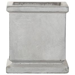 Calandra 26x26cm Concrete Planter, Stone Grey