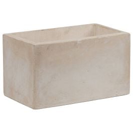 Danila 30x17x17cm Concrete Planter, Milky White