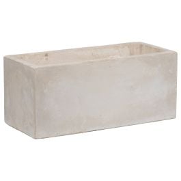 Danila 40x17cm Concrete Planter, Milky White