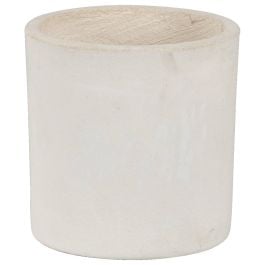 Elina 18x21cm Concrete Planter, Milky White