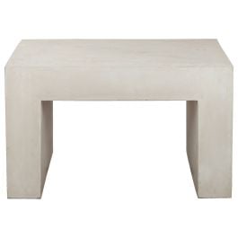 Mali Concrete Coffee Table Milky White