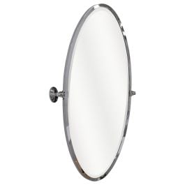 Leda 50x100cm Oval Tilt Mirror, Chrome