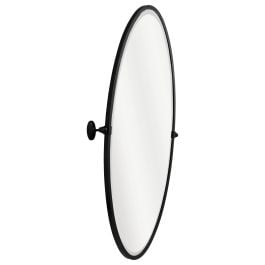 Leda 60X120Cm Oval Tilt Mirror, Matte Black