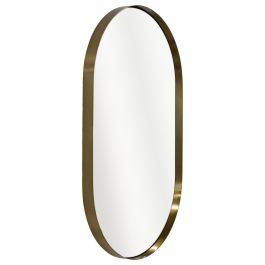 Darla Oval Mirror Brushed Brass