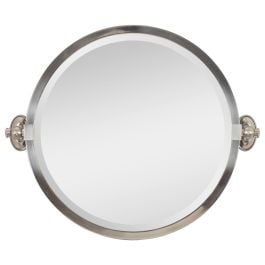 Cali Round 48cm Mirror, Brushed Nickel