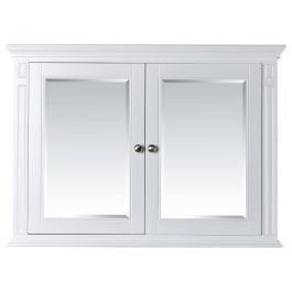 OC Classique 1250mm White Mirror Cabinet