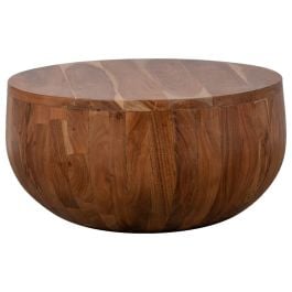 Galang 70cm Natural Round Coffee Table