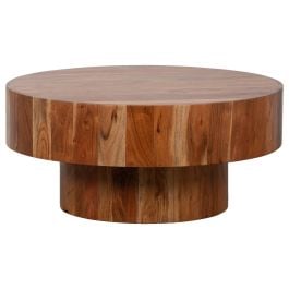 Harto 90cm Natural Round Coffee Table