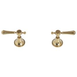 Lillian Lever Wall Stops Gold PVD Metal Handles