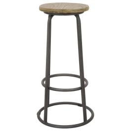 Cagney Recycled Elm Natural Bar Stool