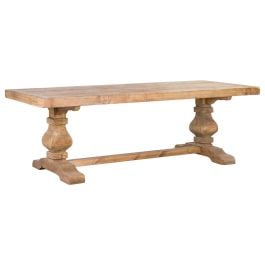 Paxton Pompadour Pine 240cm Dining Table Natural Raw