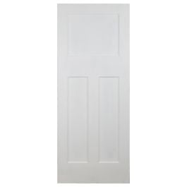 Edwardian 82cm Internal 3 Panel Door, White Primed