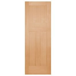 Edwardian 72cm Internal 3 Panel Door, Raw