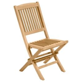 Java Asi Teak Folding Chair, Natural
