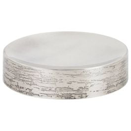 Alexa Stainless Steel Soap Dish, Antique Silver