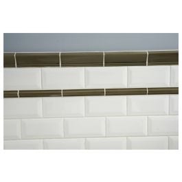 Bevelled 152x76cm Tile, White