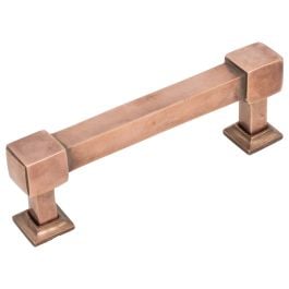 Jackson Square 4 Inch Cupboard Handle, Polished Copper
