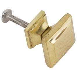 Ridley Small Cupboard Knob, Polished Brass