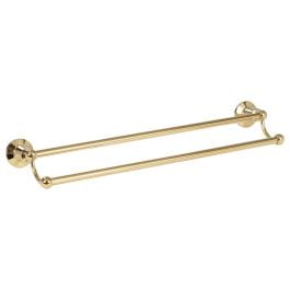 Noosa Double Towel Rail 600mm Gold PVD
