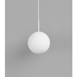 Lighting Republic Orb Max 300mm Matte White Glass with Textured White Fittings Pendant Light