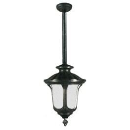 Large Waterford Exterior Rod Pendant, Antique Blac