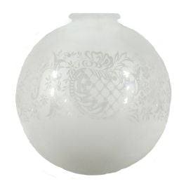 "12"" Sheffield Glass Shade , Frost Etch"