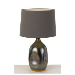 Anaya Table Lamp, Grey, Oil Bronze