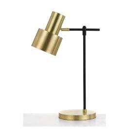 Croset Table Lamp, Black, Gold