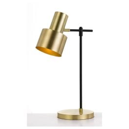 Croset Table Lamp, Black, Gold
