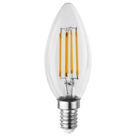 E14 4W Candle Globe Clear Dimmable