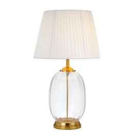 Perla Table Lamp Ivory Clear