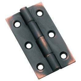 5x2.8cm Fixed Pin Cabinet Hinge, Antique Copper
