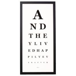 Ever After Eye Chart Print