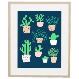 Happy Cactus Family Print