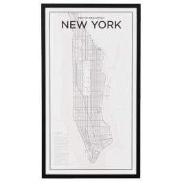 Map New York Manhattan Print