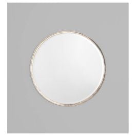Round Looking Glass Mirror, Silver, Small