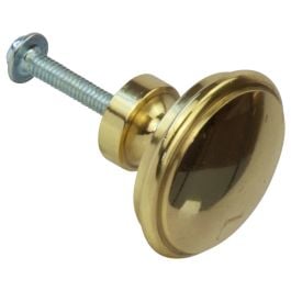 Small Cupboard Knob with Bevelled Edge