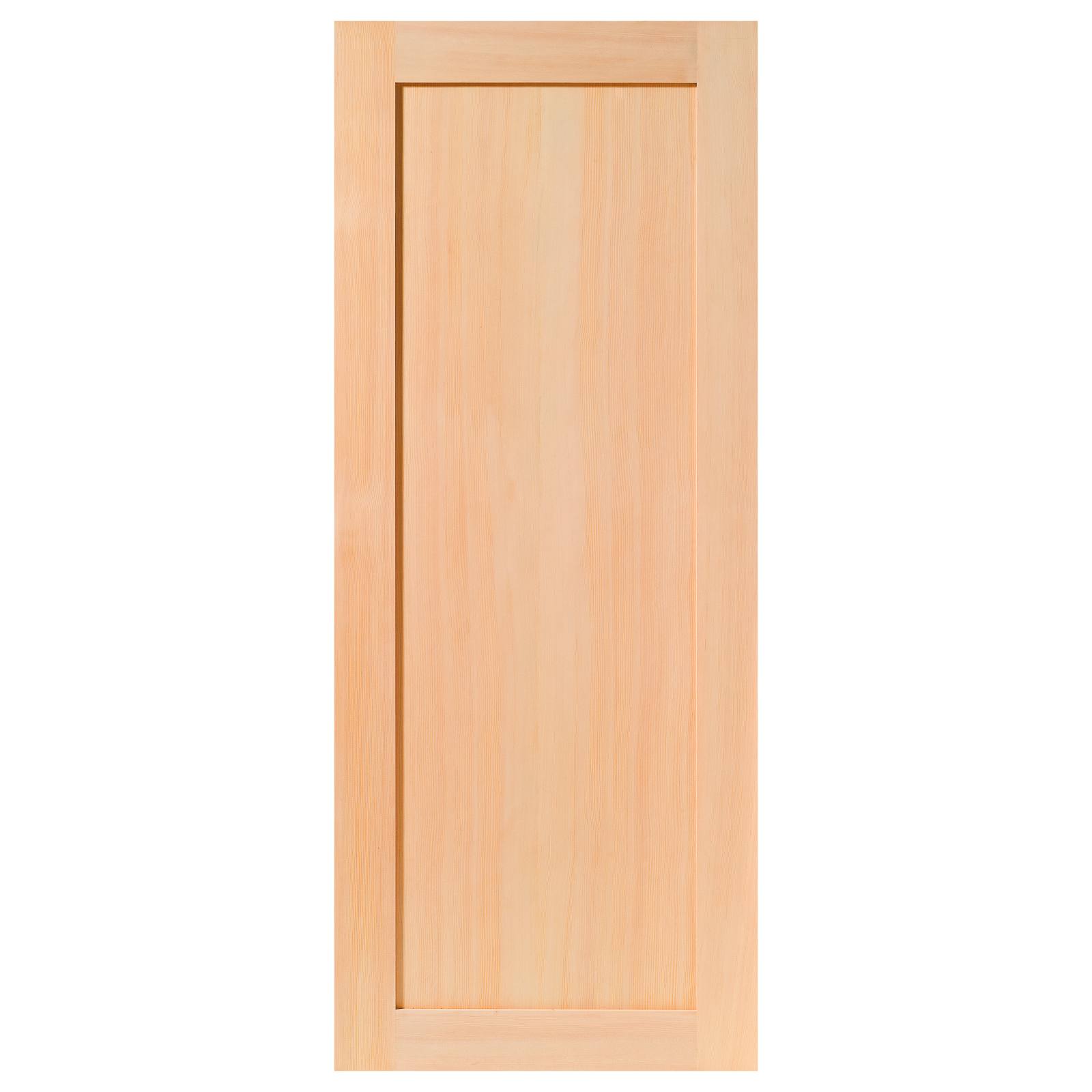Deco Internal 1 Panel 82cm Door, Raw Hemlock HV