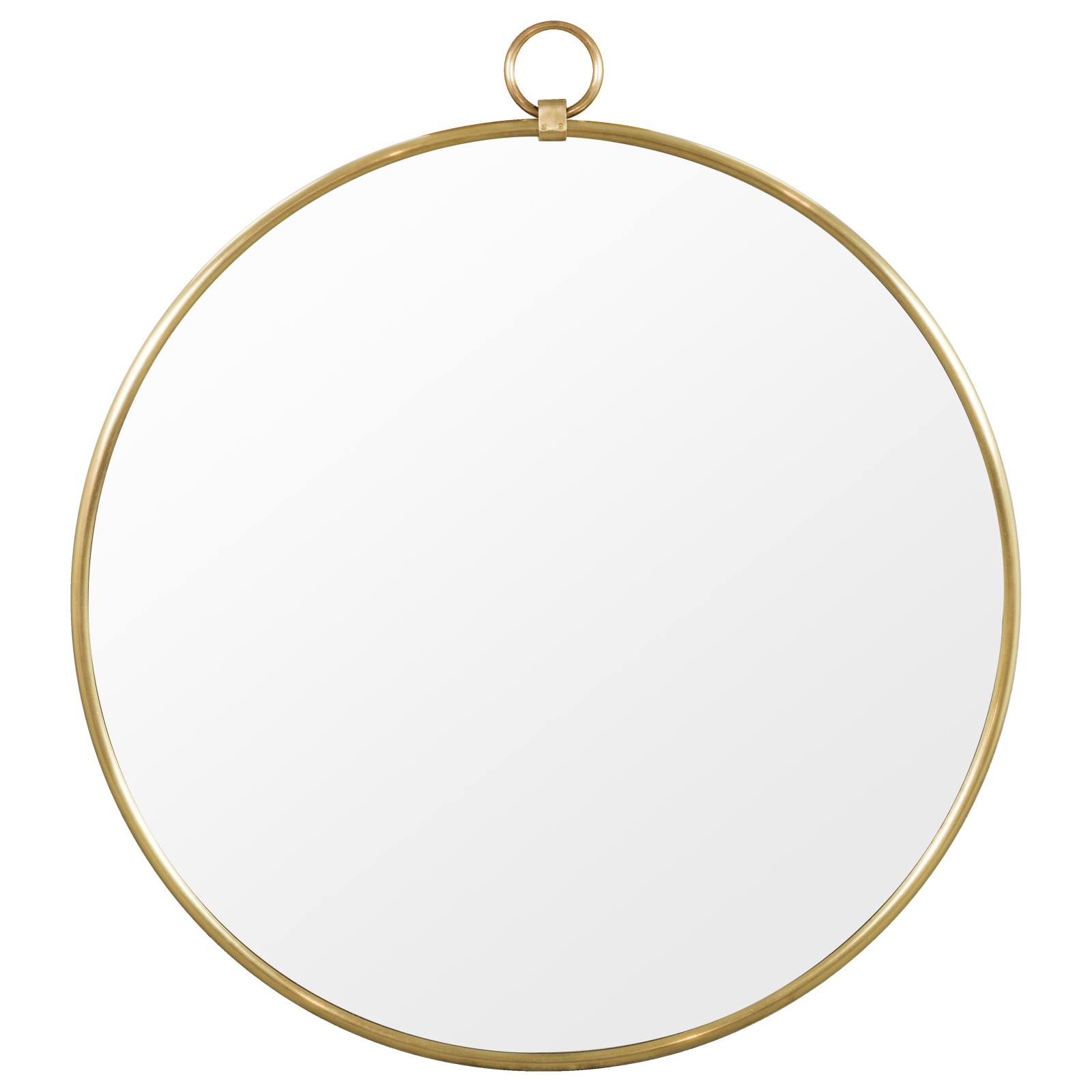 Marina Round Mirror 92x100, Antique Gold