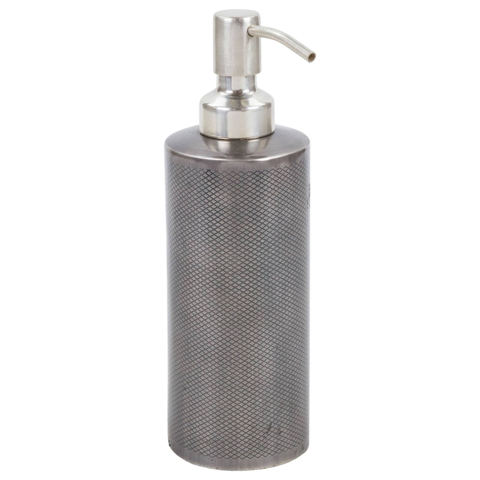 Camille Stainless Lotion Dispenser, Antique Silver