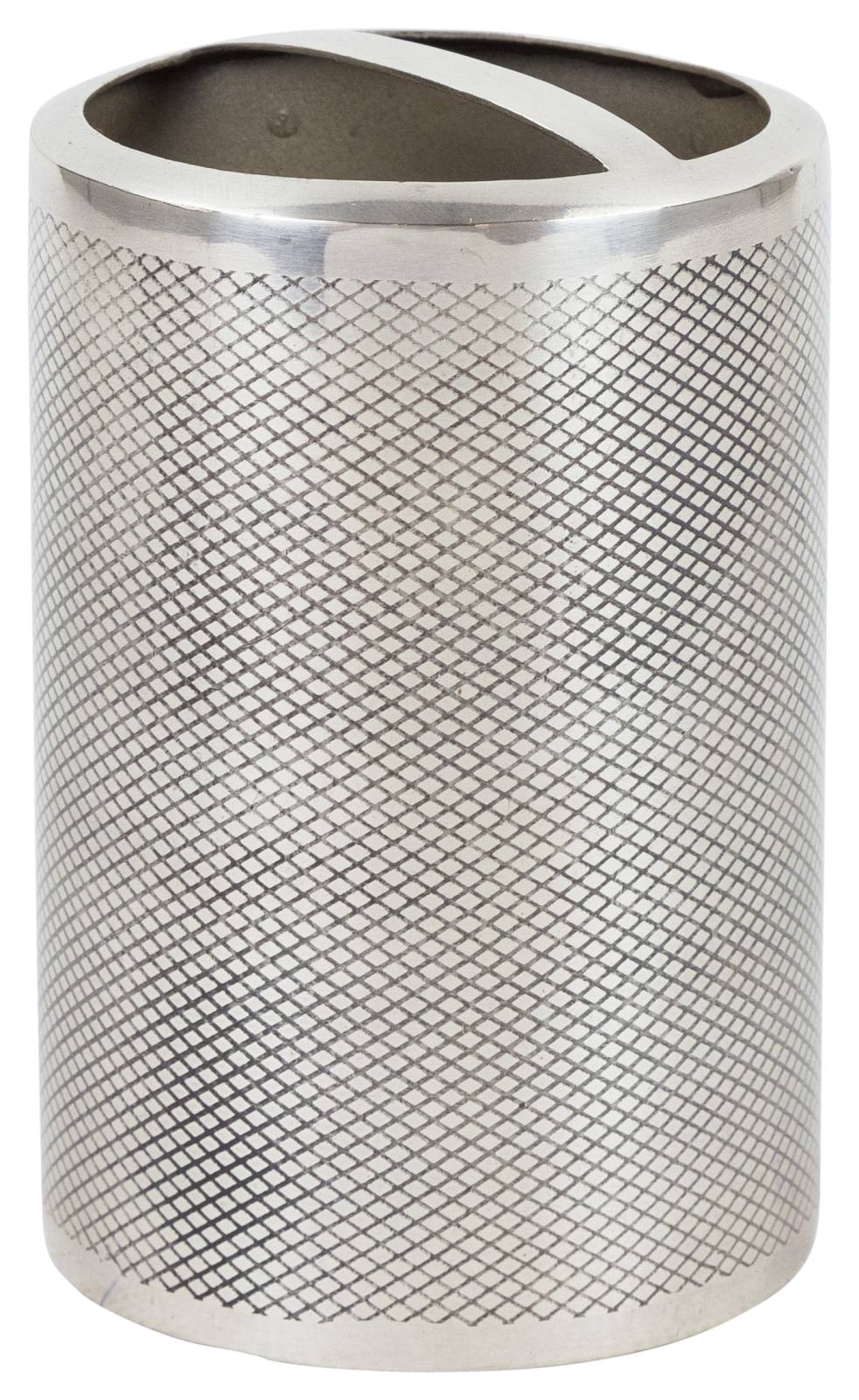 Camille Stainless Toothbrush Holder, Atq Silver
