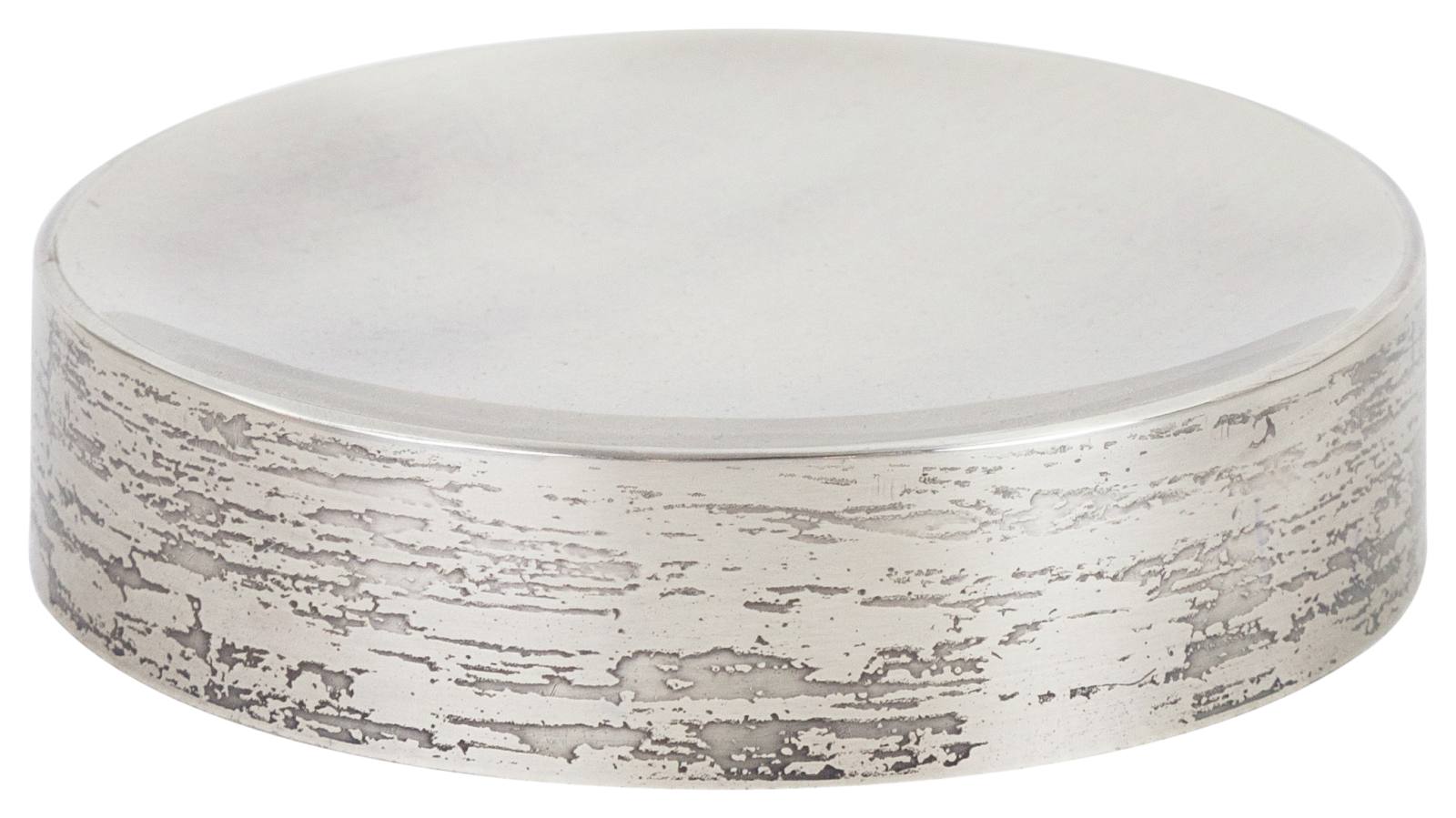 Alexa Stainless Steel Soap Dish, Antique Silver