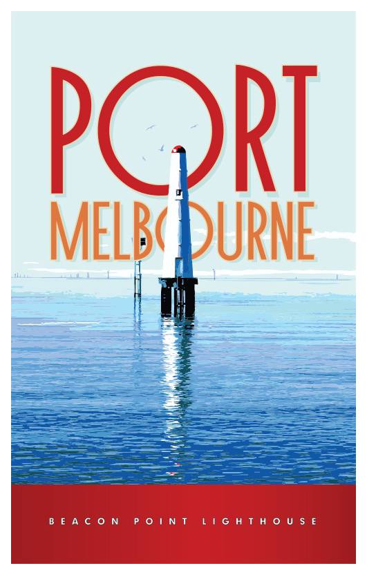 Port Melbourne Lighthouse Poster Print